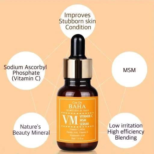 Сыворотка для лица Cos De Baha Vitamin C MSM Serum VM с Витамином C 30 мл (COID24B1) - Фото 1 Сыворотка для лица Cos De Baha Vitamin C MSM Serum VM с Витамином C 30 мл (COID24B1) - изображение 1