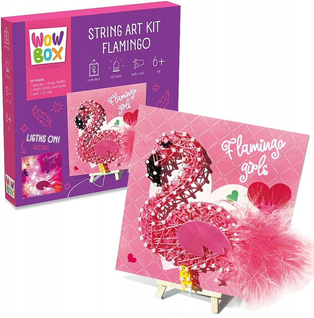 Набір для творчості TM Toys Wow Box String Art Kit Flamingo (5904754609302) - зображення 2