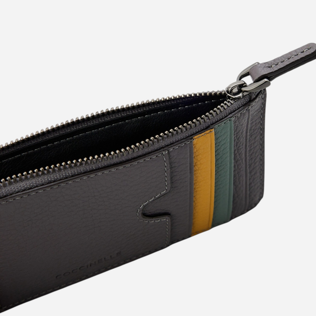 Etui na karty skórzane Coccinelle E2MUL870201-572 Szare - obraz 4