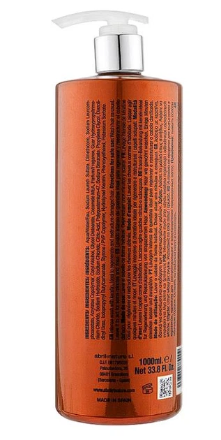 Шампунь Abril et Nature з кератином Bain Shampoo Keratin 1000 мл - Фото 2 Шампунь Abril et Nature з кератином Bain Shampoo Keratin 1000 мл - зображення 2