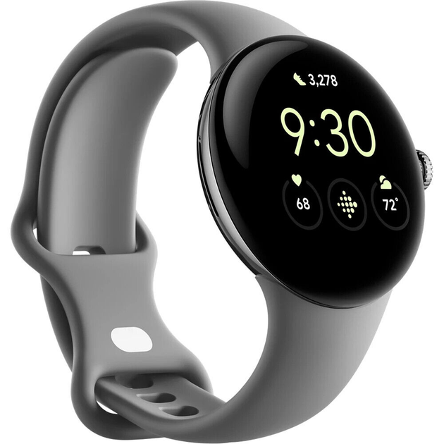 Смарт-годинник Google Pixel Watch 41mm / NFC / GPS / Wi-Fi / Bluetooth 5.0 / Влагозащита 5 ATM / Wear OS / Silver/Charcoal Б/В - Фото 3 Смарт-годинник Google Pixel Watch 41mm / NFC / GPS / Wi-Fi / Bluetooth 5.0 / Влагозащита 5 ATM / Wear OS / Silver/Charcoal Б/В - зображення 3