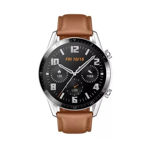 Смарт-годинник Huawei Watch GT 2 Sport 46mm / GPS / Bluetooth 5.1 / Вологозахист 5 АТМ / До 14 днів роботи / Lite OS / Pebble Brown (LTN-B19) Б/В - Фото 2 Смарт-годинник Huawei Watch GT 2 Sport 46mm / GPS / Bluetooth 5.1 / Вологозахист 5 АТМ / До 14 днів роботи / Lite OS / Pebble Brown (LTN-B19) Б/В - зображення 2