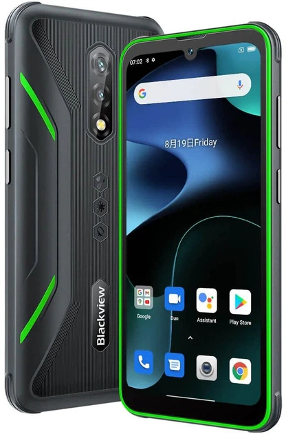 Смартфон 6.1" Blackview BV5200 4/32GB 4G 2-SIM 13/5Мп 4 ядра Android 12 Green - зображення 8