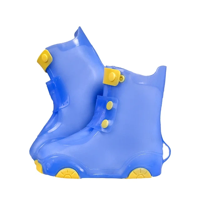 Бахилы детские на обувь ПВХ H003 M 28-29 Blue (17565) - изображение 2