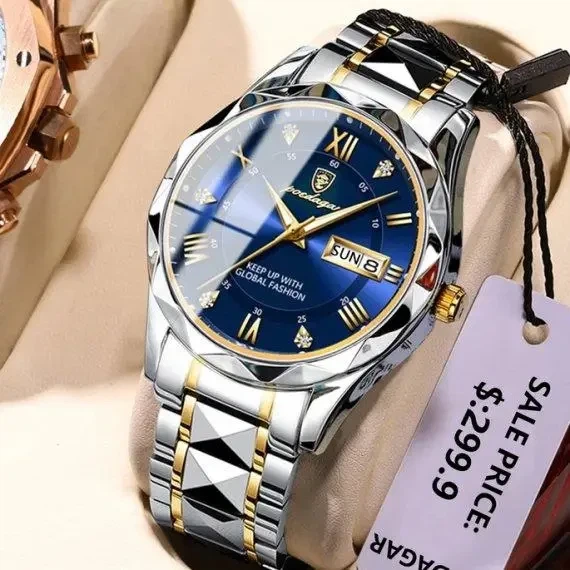 Мужские часы Poedagar Stava Blue / Классические наручные часы - изображение 6