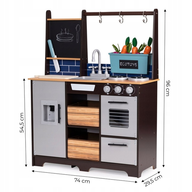 Дитяча дерев'яна кухня EcoToys з овочами TL40030 (5905817003822) - зображення 4