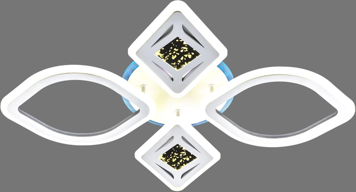 Люстра VALESO V 2134-2+2C-TL WH з пультом світлодіодна LED на кухню, для вітальні, для спальні - зображення 11