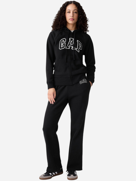 Bluza damska rozpinana streetwear z kapturem GAP 463503-02 S Czarna (1200112690451) - obraz 3