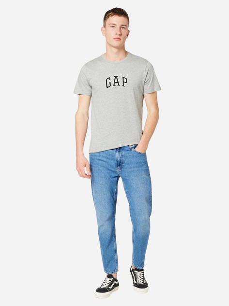 Футболка бавовняна чоловіча GAP 570044-01 M Сіра (1200119704700) - зображення 3