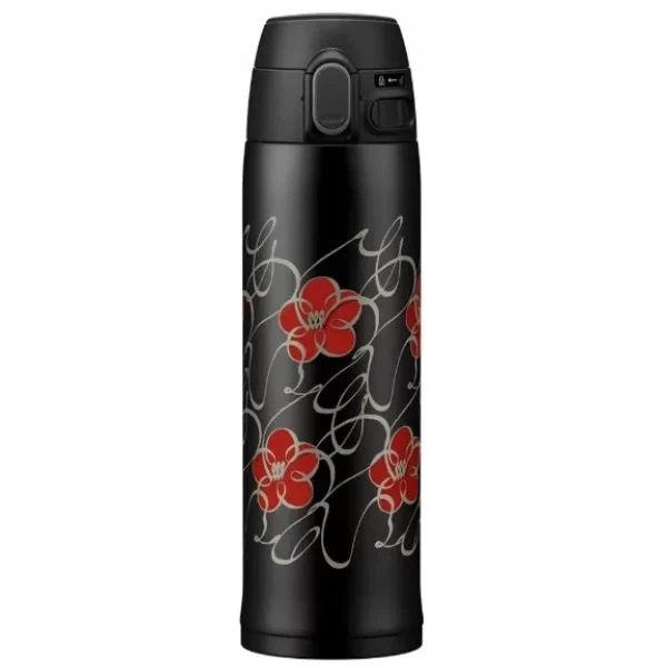Японський термокухоль питний 480 мл Zojirushi SM-TAE48SA-BJ, туристичний Кружка-термос чорна з малюнком, 1678.05.50 - зображення 2