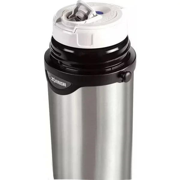 Японский термос переносной Zojirushi SJ-TG10XA 1 литр с ремешком стальной, 1678.04.87 - Фото 8 Японский термос переносной Zojirushi SJ-TG10XA 1 литр с ремешком стальной, 1678.04.87 - изображение 8