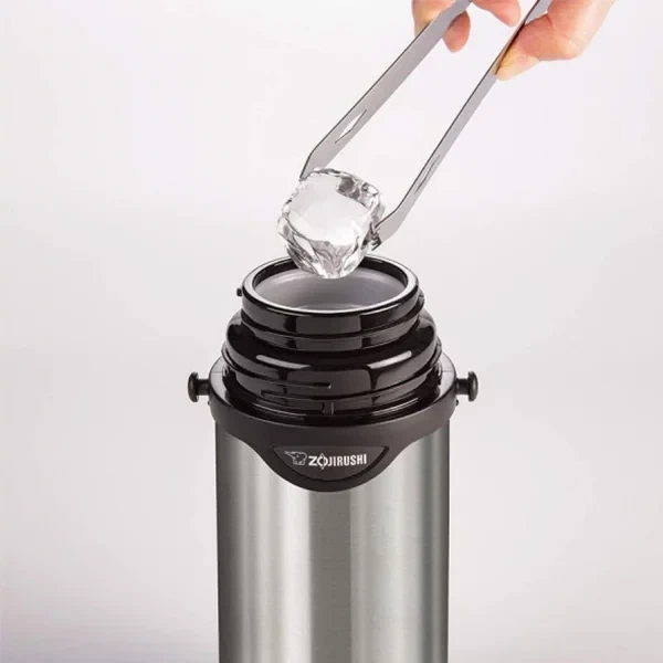 Японский термос переносной Zojirushi SJ-TG10XA 1 литр с ремешком стальной, 1678.04.87 - Фото 11 Японский термос переносной Zojirushi SJ-TG10XA 1 литр с ремешком стальной, 1678.04.87 - изображение 11