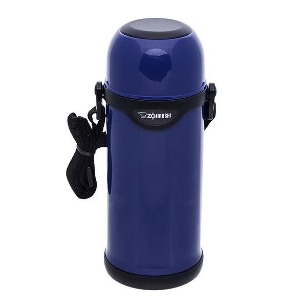 Японский термос переносной Zojirushi SJ-TG10AA 1 литр с ремешком синий, 1678.03.02 - изображение 11