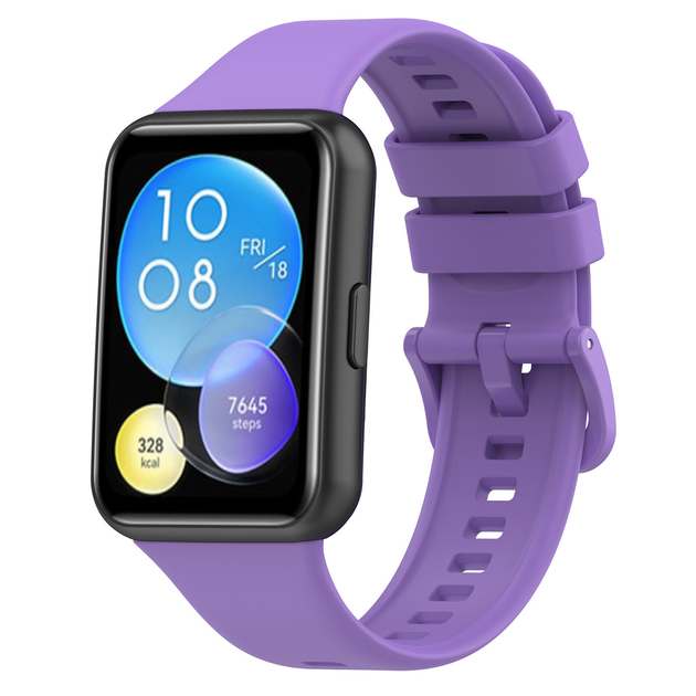 Ремешок DK для Huawei Watch Fit 2 | Silicone Sport Full Light Classic (viola) - изображение 2