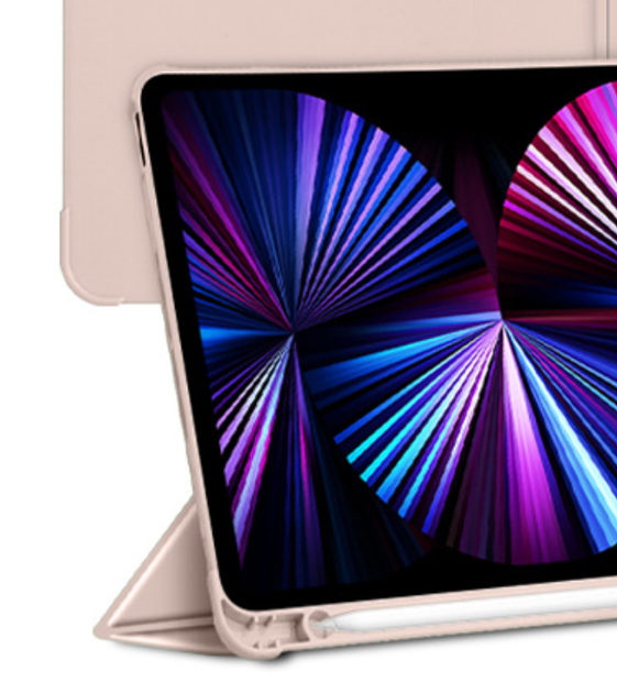 Чехол-книжка DK для Apple iPad 10.9" 10gen 2022 | Экокожа силикон Corner Smart Case Стилус (015522) (pink sand) - изображение 2