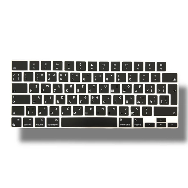 Накладка силікон на клавіатуру для Apple MacBook Air 13" Retina 2022 (A2681) UK (013303) (black) - Фото 1 Накладка силікон на клавіатуру для Apple MacBook Air 13" Retina 2022 (A2681) UK (013303) (black) - зображення 1