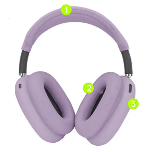Чехол-накладка DK для Apple AirPods Max 1 / 2 | Silicone Candy Friendly 3в1 (viola) - Фото 3 Чехол-накладка DK для Apple AirPods Max 1 / 2 | Silicone Candy Friendly 3в1 (viola) - изображение 3