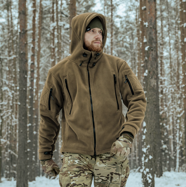 Куртка флисовая Helikon-Tex Patriot Double Fleece Coyote M - изображение 3