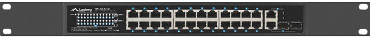 Switch Lanberg RSFE-24P-2C-360 24X 100MB POE+/2X COMBO RACK 19" GIGABIT ETHERNET 360W V2 - obraz 7