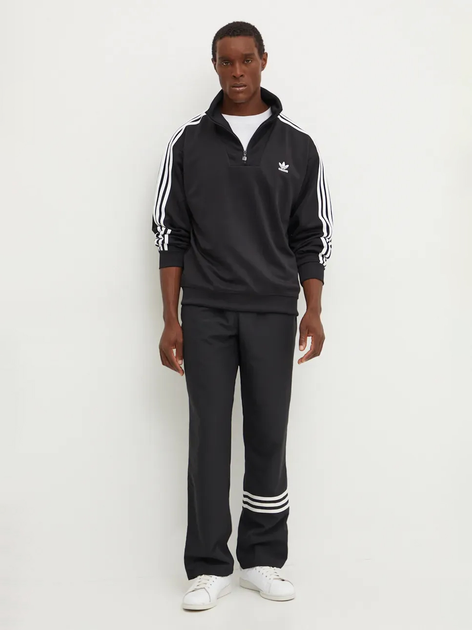 Толстовка на молнии мужская Adidas Originals Funnelneck Tt Iz4803 2XL Черная (4067894636445) - изображение 3