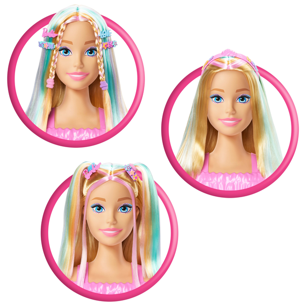 Głowa do stylizacji Barbie Deluxe Blond JFG81 (0194735296651) - obraz 4