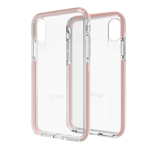 Фирменный противоударный чехол Gear4 Piccadilly Clear Rose D3O IP для iPhone X Xs - Фото 7 Фирменный противоударный чехол Gear4 Piccadilly Clear Rose D3O IP для iPhone X Xs - изображение 7
