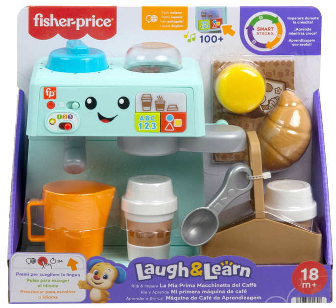 Zabawka interaktywna Fisher-Price Laugh & Learn Ekspres do kawy HYT02 (0194735254804) - obraz 1