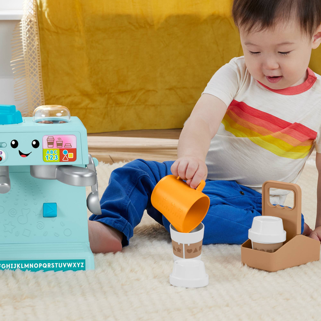 Ігровий набір Fisher-Price Laugh & Learn Кавоварка HYT02 (0194735254804) - зображення 5
