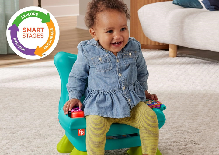 Інтерактивна іграшка Fisher-Price Laugh & Learn Музичне Крісло HYR96 (0194735254743) - зображення 6