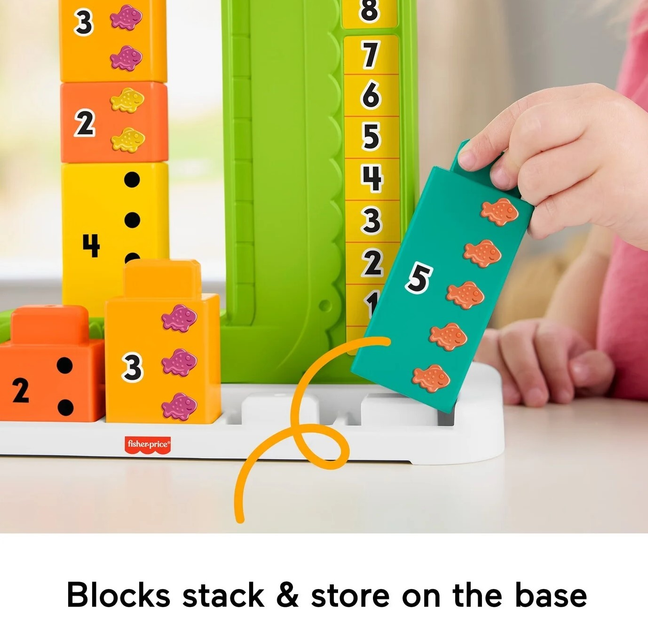 Іграшка для науки лічби Fisher-Price Алігатор JCT13 (0194735275618) - зображення 4