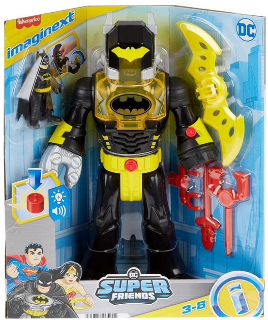 Figurka Fisher Price Imaginext DC Super Friends Interaktywny Egzorobot Batman HYG31 (0194735245901) - obraz 1