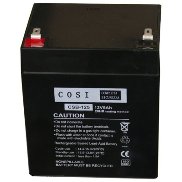 Батарея к ИБП COSI AGM 12V 5Ah F1 (CSB-125) - изображение 1