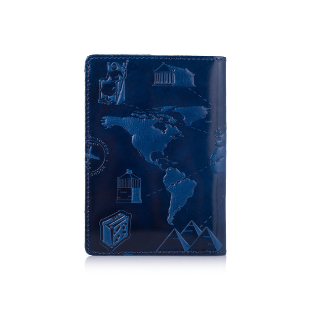 Обкладинка для паспорта HiArt PC-01-C19-4026-T002 Crystal Blue "7 Wonders of the World" - зображення 2