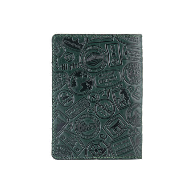 Обложка для паспорта HiArt PC-01-C19-5406-T007 Crystal Green "Let's Go Travel" - изображение 2
