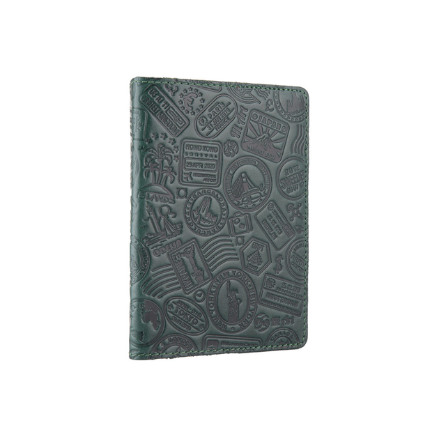 Обложка для паспорта HiArt PC-01-C19-5406-T007 Crystal Green "Let's Go Travel" - изображение 3