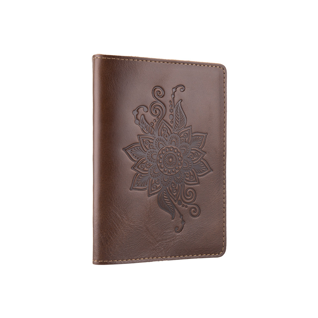 Обложка для паспорта HiArt PC-01-C18-0840-T006 Crystal Brown "Mehendi Classic" - изображение 3