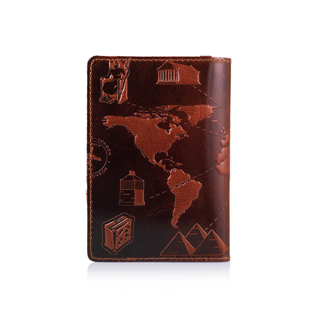 Портмоне для документов HiArt AD-01-C19-1436-T002 Crystal Сognac "7 Wonders of the World" - изображение 2