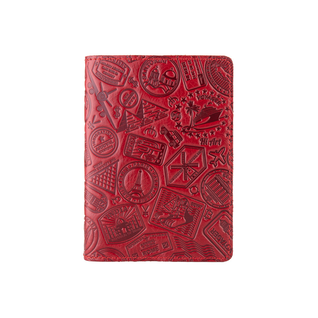Обложка для паспорта HiArt PC-01-C19-1652-T007 Crystal Red "Let's Go Travel" - Фото 1 Обложка для паспорта HiArt PC-01-C19-1652-T007 Crystal Red "Let's Go Travel" - изображение 1