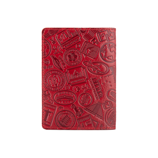 Обложка для паспорта HiArt PC-01-C19-1652-T007 Crystal Red "Let's Go Travel" - Фото 2 Обложка для паспорта HiArt PC-01-C19-1652-T007 Crystal Red "Let's Go Travel" - изображение 2