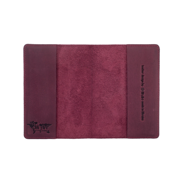 Обложка для паспорта HiArt PC-01-S19-1621-T001 Shabby Plum "World Map" - изображение 4