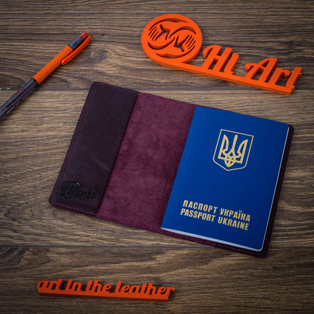 Обложка для паспорта HiArt PC-01-C19-1718-T007 Crystal Sangria "Let's Go Travel" - изображение 5
