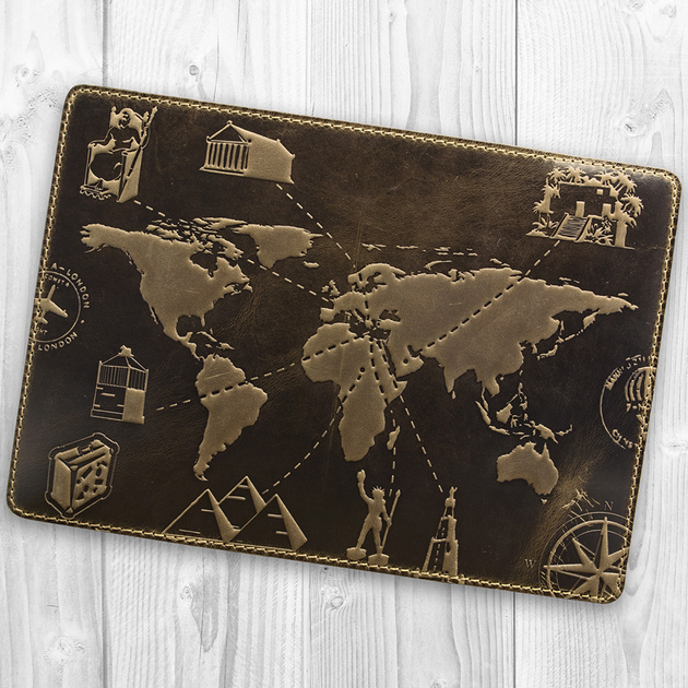 Обложка для паспорта HiArt PC-01-S19-1020-T002 Shabby Brown "7 wonders of the world" - Фото 3 Обложка для паспорта HiArt PC-01-S19-1020-T002 Shabby Brown "7 wonders of the world" - изображение 3