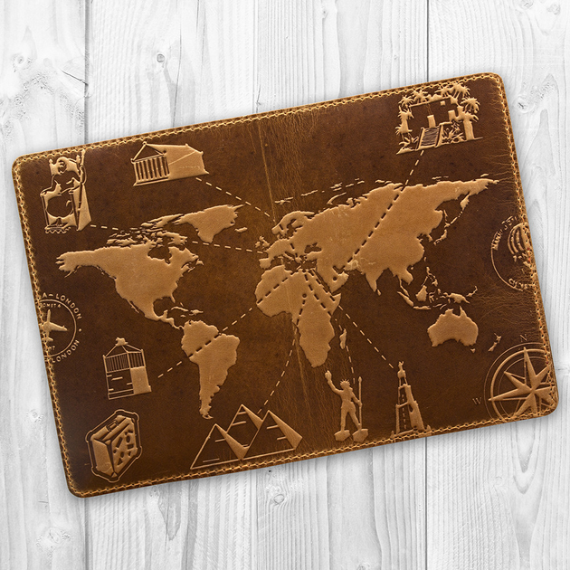 Обложка для паспорта HiArt PC-02-S17-1340-T002 Shabby Dingo "7 wonders of the world" - изображение 4