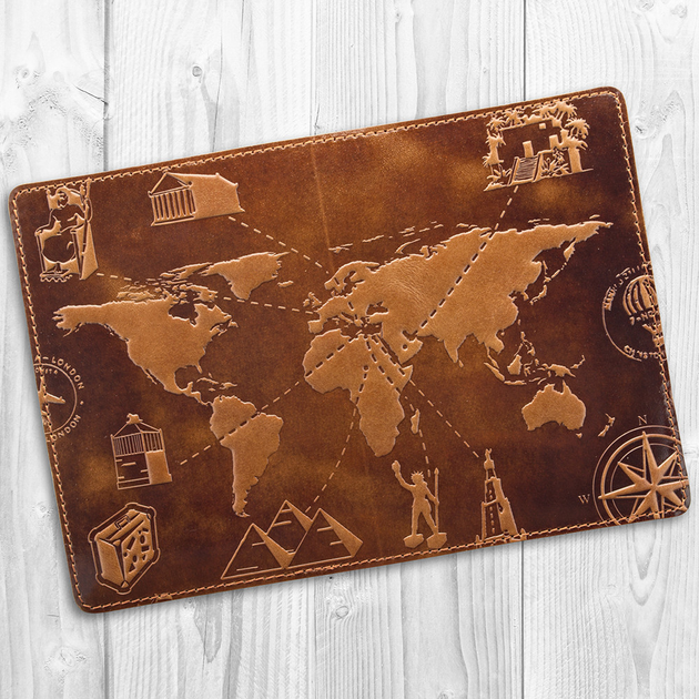 Обложка для паспорта HiArt PC-02-C18-1148-T002 Crystal Amber "7 wonders of the world" - изображение 3
