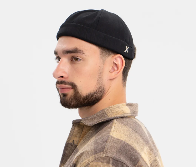 Кепка докер X Docker cap Чёрная OneSize унисекс без козырька (ІІ) 33974 - изображение 4