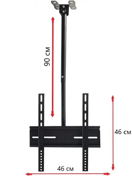 Потолочное крепление для телевизора V-Star D807 26-55" с поворотом и наклоном 6889 - изображение 8