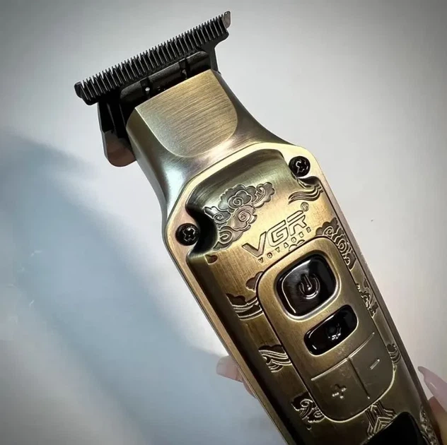 Профессиональная аккумуляторная машинка для стрижки волос VGR V-901 LCD экран 9102 - изображение 4