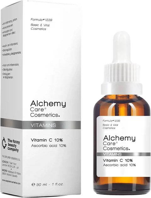 Сироватка для обличчя Alchemy Care Cosmetics Vitamins Vitamin C 10% 30 мл (8436587021022) - зображення 1