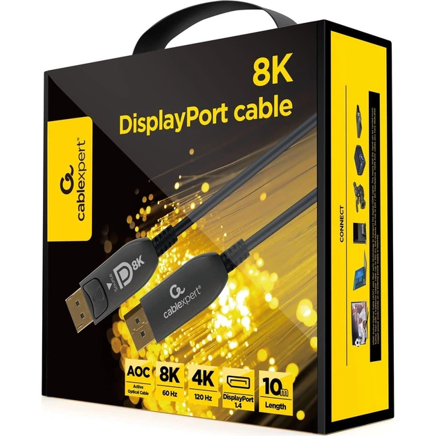 Кабель Cablexpert DisplayPort-DisplayPort V 1.4 10 м (CC-DP8K-AOC-10M) - изображение 2
