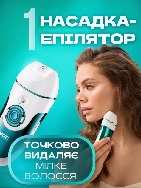 Эпилятор женский бритва депилятор для бритья всего тела с USB VGR V-700 Pro Белый + Сумка для хранения - изображение 2